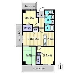 ホーフパルク 3LDKの間取図画像