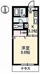 Platz21B 1Kの間取図画像