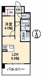 プレミアステーション西口 1LDKの間取図画像