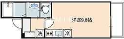 グランメゾン津島南 ワンルームの間取図画像