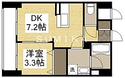 ラプリエール 1DKの間取図画像