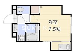 Casa Grande 白石 1Kの間取図画像