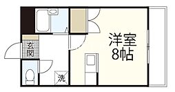 セントフォレスト北長瀬 ワンルームの間取図画像