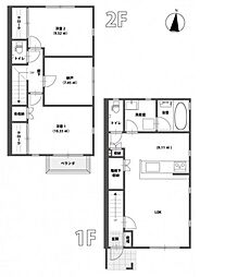 ブランブルー大元 3LDKの間取図画像