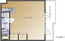 紀之美ビル ワンルームの間取図画像