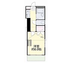 アルメール当新田 1Kの間取図画像