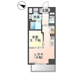 キアーズ3 1LDKの間取図画像