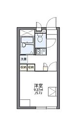 レオパレスドリーム瀬戸内 1Kの間取図画像
