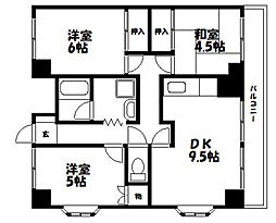 アンシャンテダイシン 3DKの間取図画像