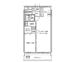 下中野S-1ビル 1LDKの間取図画像