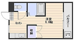 マンションIT 1Kの間取図画像
