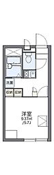 レオパレスきしの 1Kの間取図画像