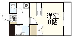 セントフォレスト北長瀬 ワンルームの間取図画像