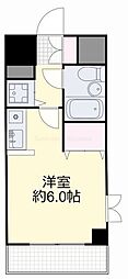ダイアパレス弓之町 ワンルームの間取図画像