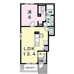 トゥールビヨン3 1LDKの間取図画像