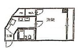ベンハウス大供 1Kの間取図画像