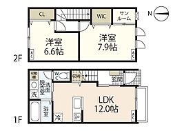 セフィレア古都宿II 2LDKの間取図画像
