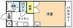 岡山県岡山市北区津島新野2丁目（賃貸マンション1K・1階・26.18㎡） その2