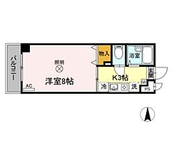 岡山県岡山市北区富田町2丁目（賃貸アパート1K・4階・25.91㎡） その2