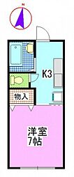 間取図画像 1K