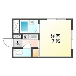 間取図画像 1K