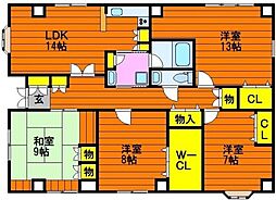 ＷＥＬＬＮＥＳＳハレルヤ 6階4LDKの間取り