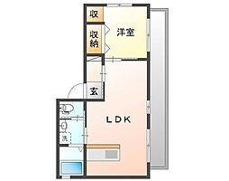 間取図画像 1LDK