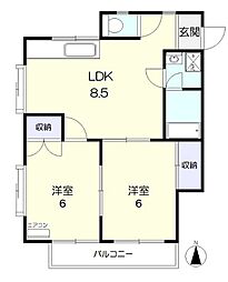 間取図画像 2LDK