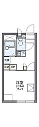 レオパレスR250岡山東 1Kの間取図画像