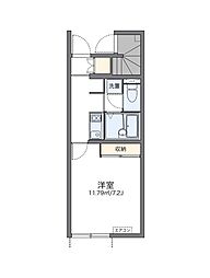 レオネクストユニバーシティ 1Kの間取図画像