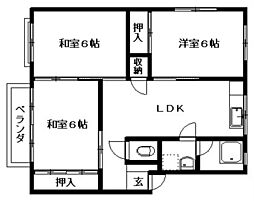 間取図画像 3LDK