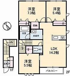 間取図画像 3LDK
