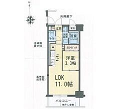 アネシストリア 4階1LDKの間取り