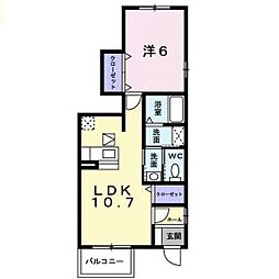 間取図画像 1LDK