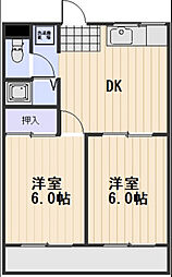 間取図画像 2DK