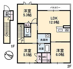 間取図画像 3LDK