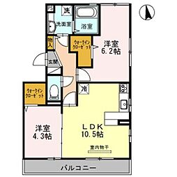 間取図画像 2LDK