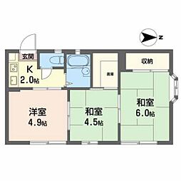 パークハイムふくい 3Kの間取図画像