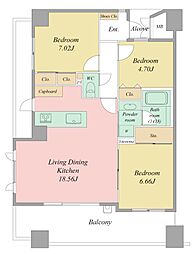 間取図画像 3LDK