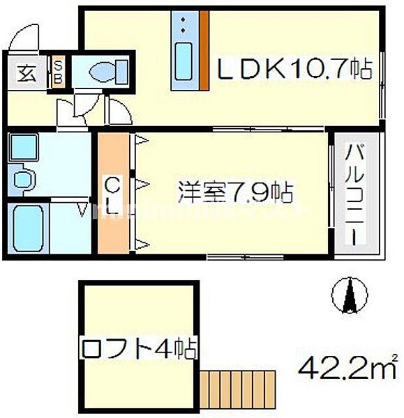 ルナコート 102｜大阪府大阪市旭区生江1丁目(賃貸アパート1LDK・1階・42.20㎡)の写真 その2