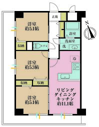 間取図画像 3LDK