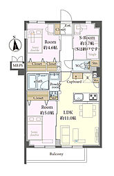 間取図画像 2SLDK