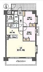 モア・グランデ新横浜北 2LDKの間取図画像