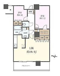 間取図画像 2LDK
