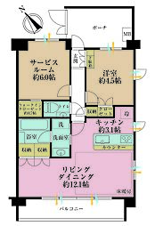 間取図画像 1SLDK