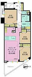 グランフォート青淵閣 3LDKの間取図画像