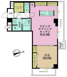 間取図画像 1LDK
