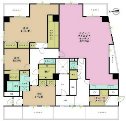 サンタワーズA 3SLDKの間取図画像