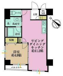 間取図画像 1LDK