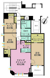 ピアース東京インプレイス 2SLDKの間取図画像
